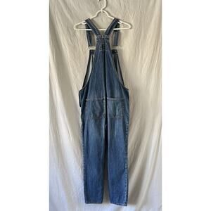 Gap Overalls Women Medium Baggy Carpenter Bib Dark Denim Hip Hop Y2K Vintage 90s